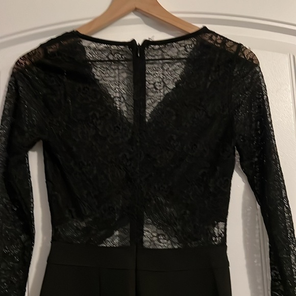 Lulus Late Night Look Black Lace Long Sleeve Cutout Bodycon Mini Dress - Picture 5 of 6
